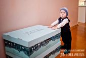 More than 2.000 of boxes with products for the newborns were donated by Edelweiss